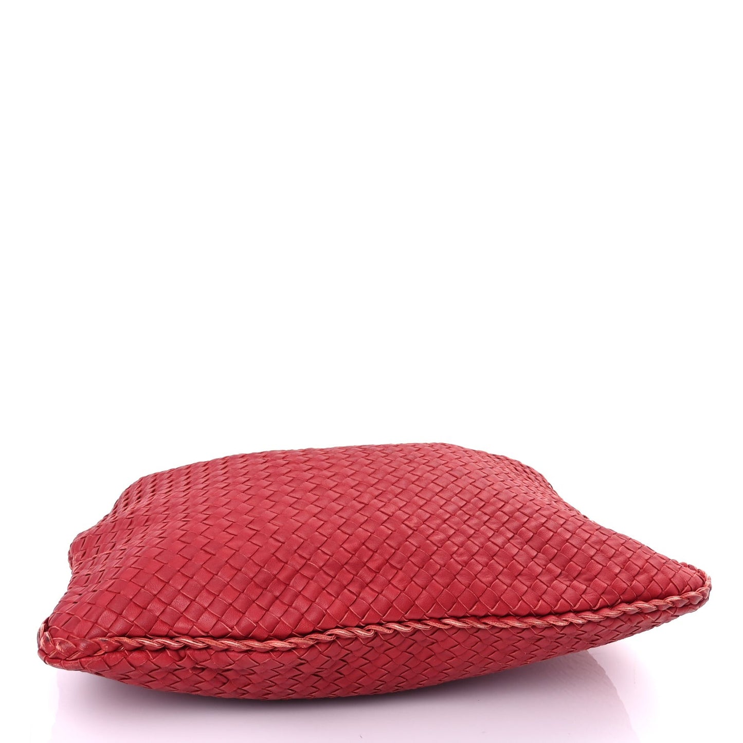Nappa Intrecciato Medium Veneta Hobo Fraise