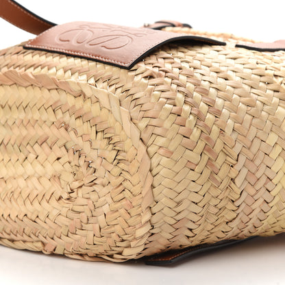 Loewe Raffia Medium Basket Tote Bag Natural Tan 8 of 9
