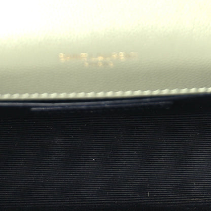 Saint Laurent Grain De Poudre Small Monogram Kate Satchel  Light Sage 4 of 8