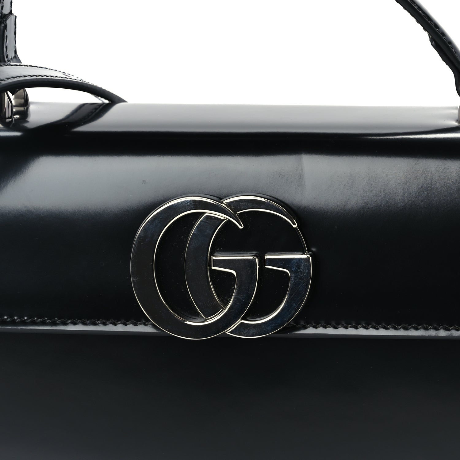 Gucci Matelasse GG Marmont Half Moon Top Handle Bag Black 7 of 10