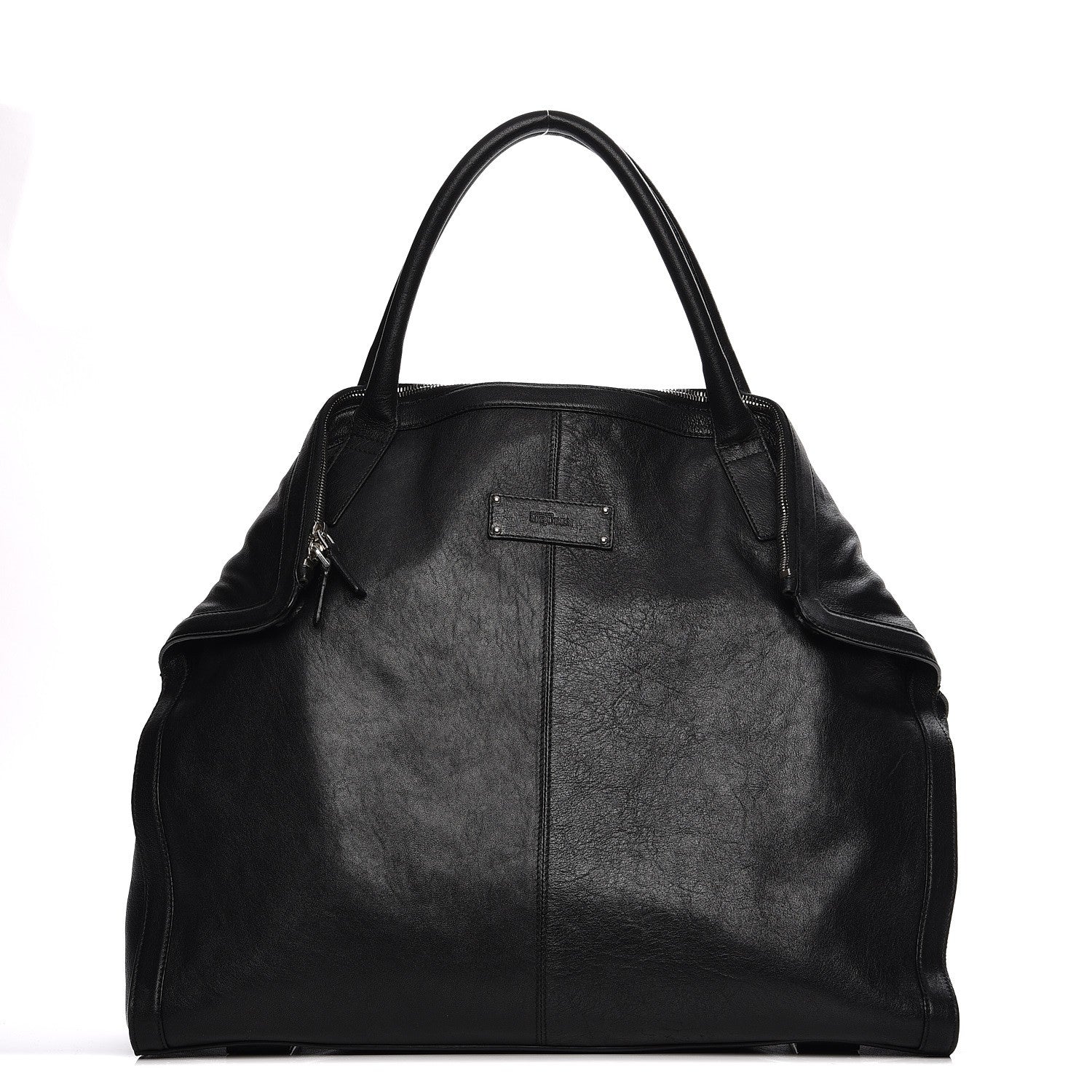 Alexander McQueen Lambskin De Manta Tote Black 1 of 17