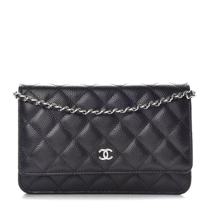 Chanel Caviar Quilted Wallet On Chain WOC Black 1 of 11