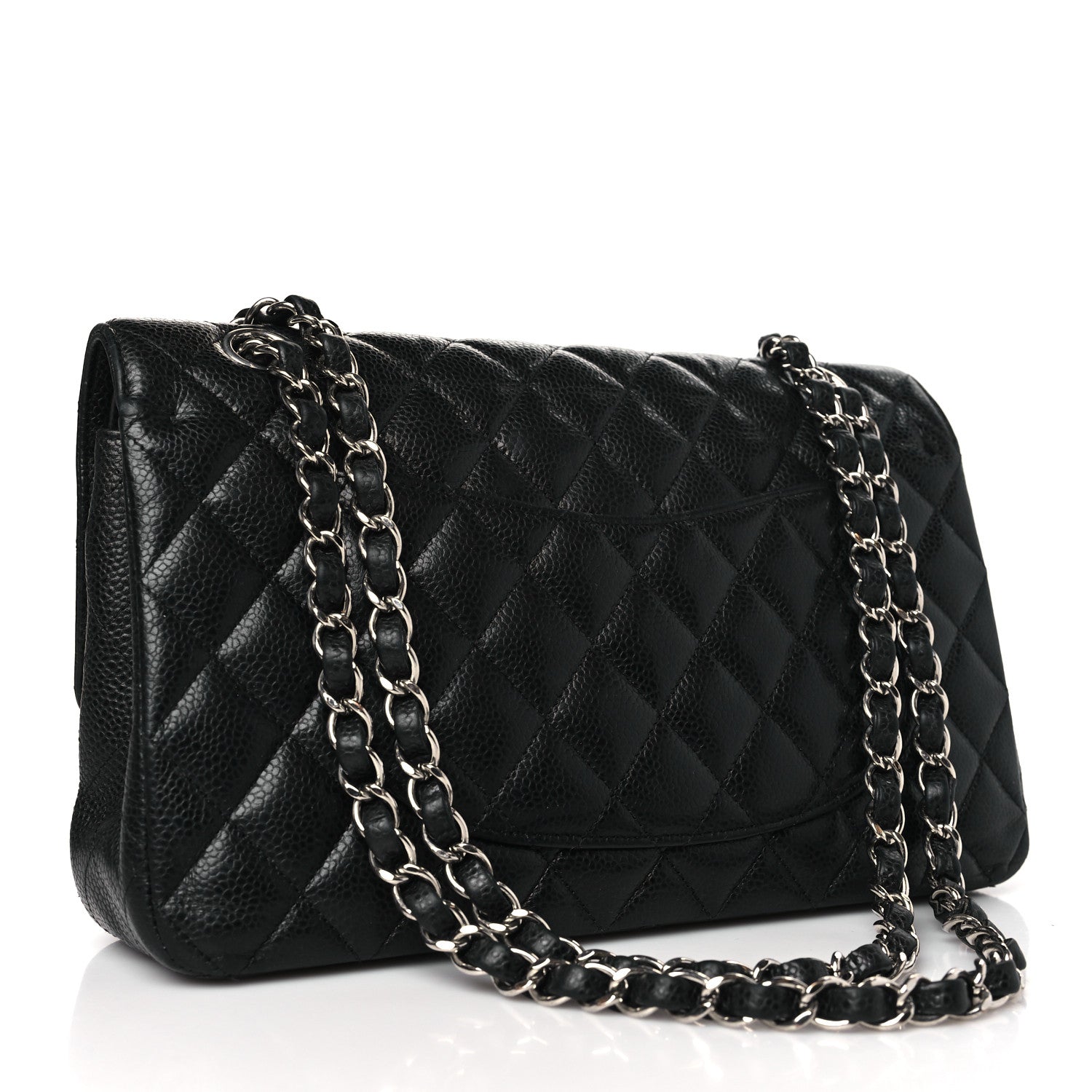Chanel Caviar Quilted Medium Double Flap Black 3 of 11
