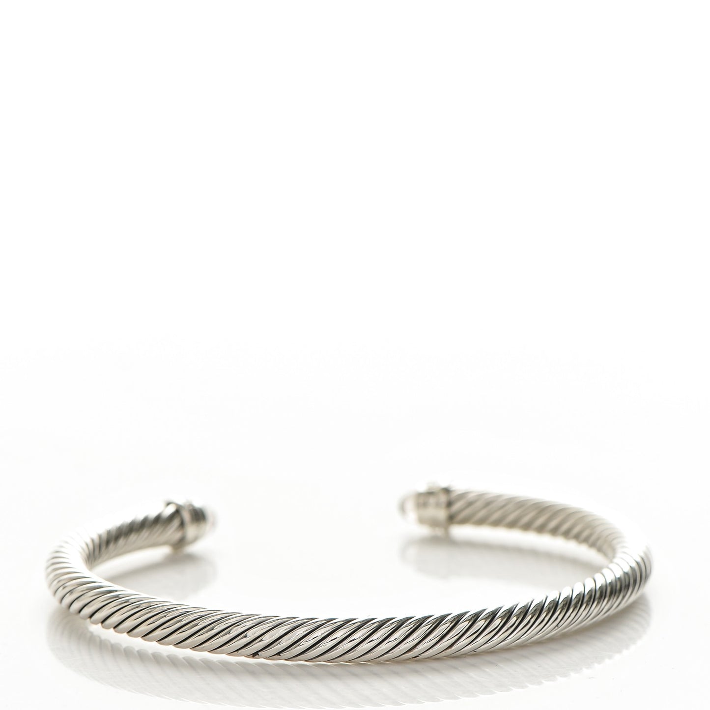 Sterling Silver Diamond Morganite 5mm Cable Classics Bracelet