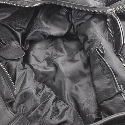 Burberry Leather Ruched Ribbon Tote Black 6 of 10