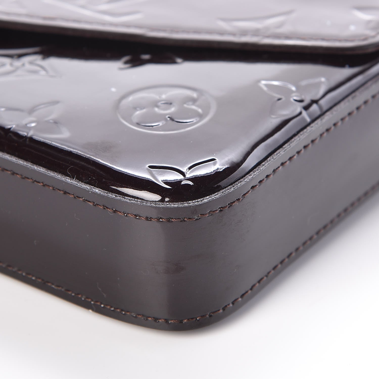 Louis Vuitton Vernis Pochette Felicie Chain Wallet Amarante 7 of 12