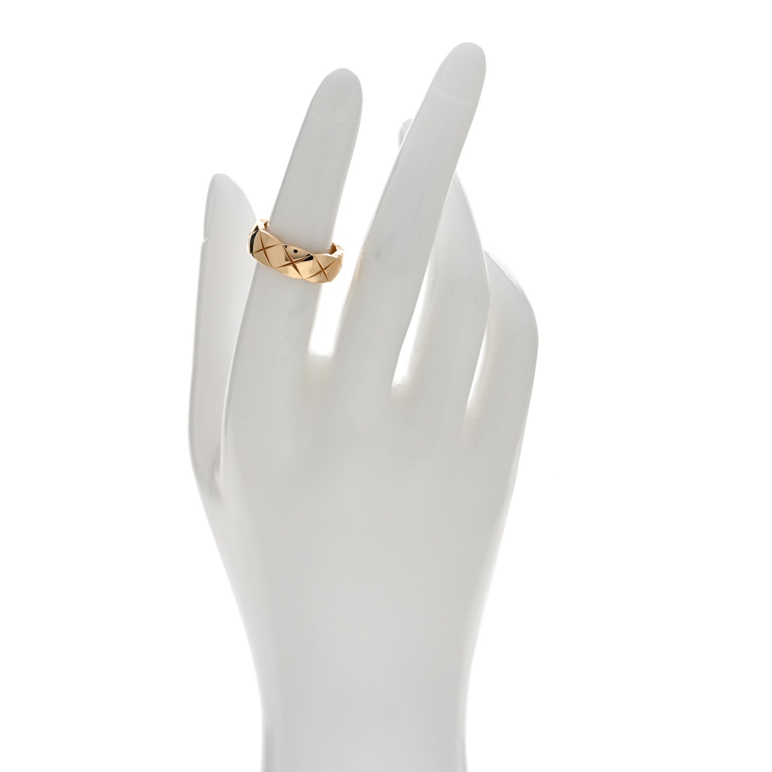 Chanel 18K Yellow Gold Small Coco Crush Ring 51 5.75 2 of 5