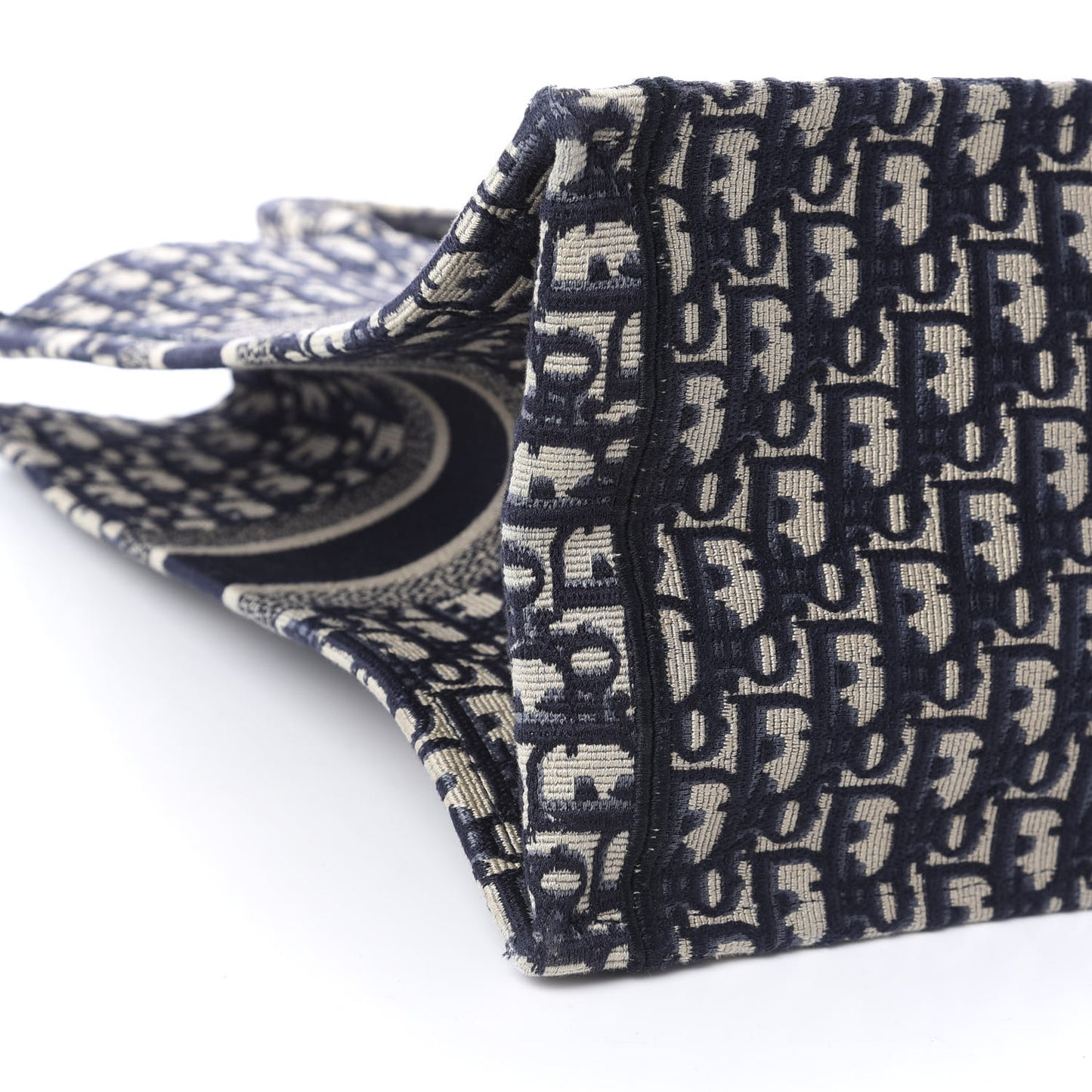 Oblique Book Tote Blue Multicolor