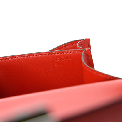 Hermes Epsom Enamel Constance 18 Capucine Sanguine 10 of 14