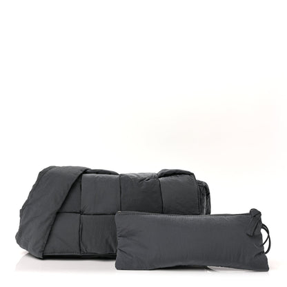 Bottega Veneta Nylon Intrecciato Padded Tech Cassette Bag Dark Grey 2 of 8