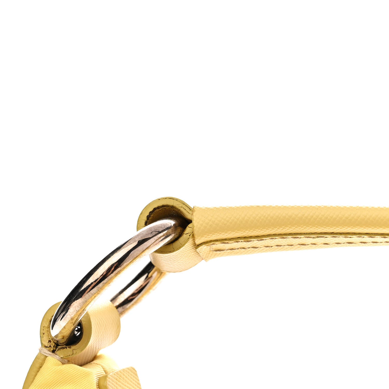 Prada Tessuto Nylon Saffiano Sacca Shoulder Bag Ananas 16 of 17