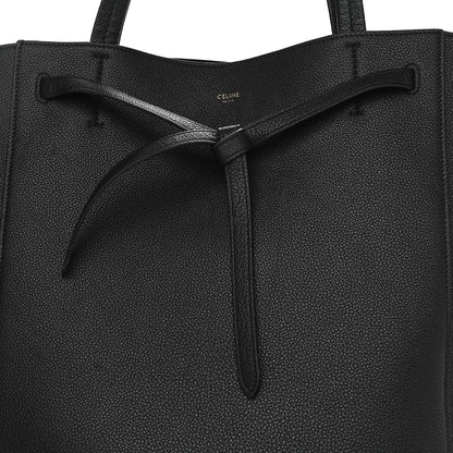 Celine Soft Grained Calfskin Medium Belt Cabas Phantom Black 10 of 10