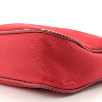 Prada Tessuto Nylon Saffiano Crossbody Bag Rosso 10 of 13