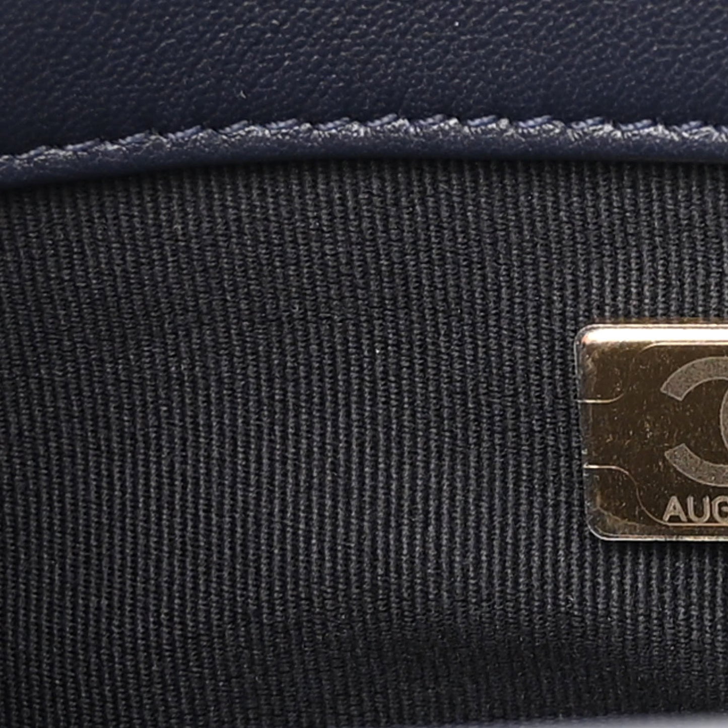 Lambskin Quilted Medium Chanel 19 Flap Navy Blue