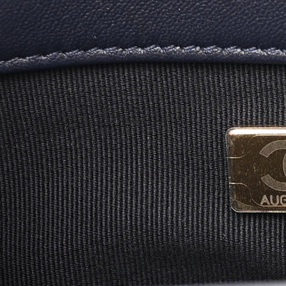 Chanel Lambskin Quilted Medium Chanel 19 Flap Navy Blue 7 of 10