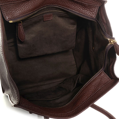 Celine Pebbled Calfskin Mini Luggage Chocolate 5 of 9