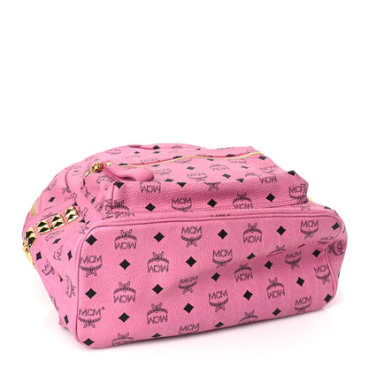 MCM Visetos Medium Side Studs Stark Backpack Pink 3 of 8