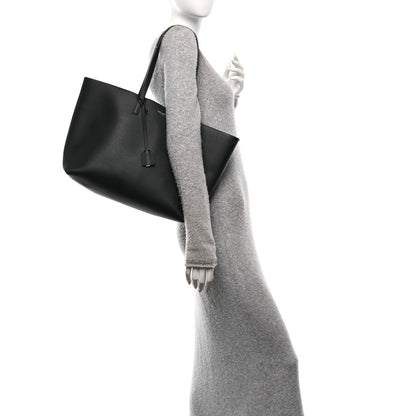 Saint Laurent Calfskin Large Shopping Tote Black 3 of 7
