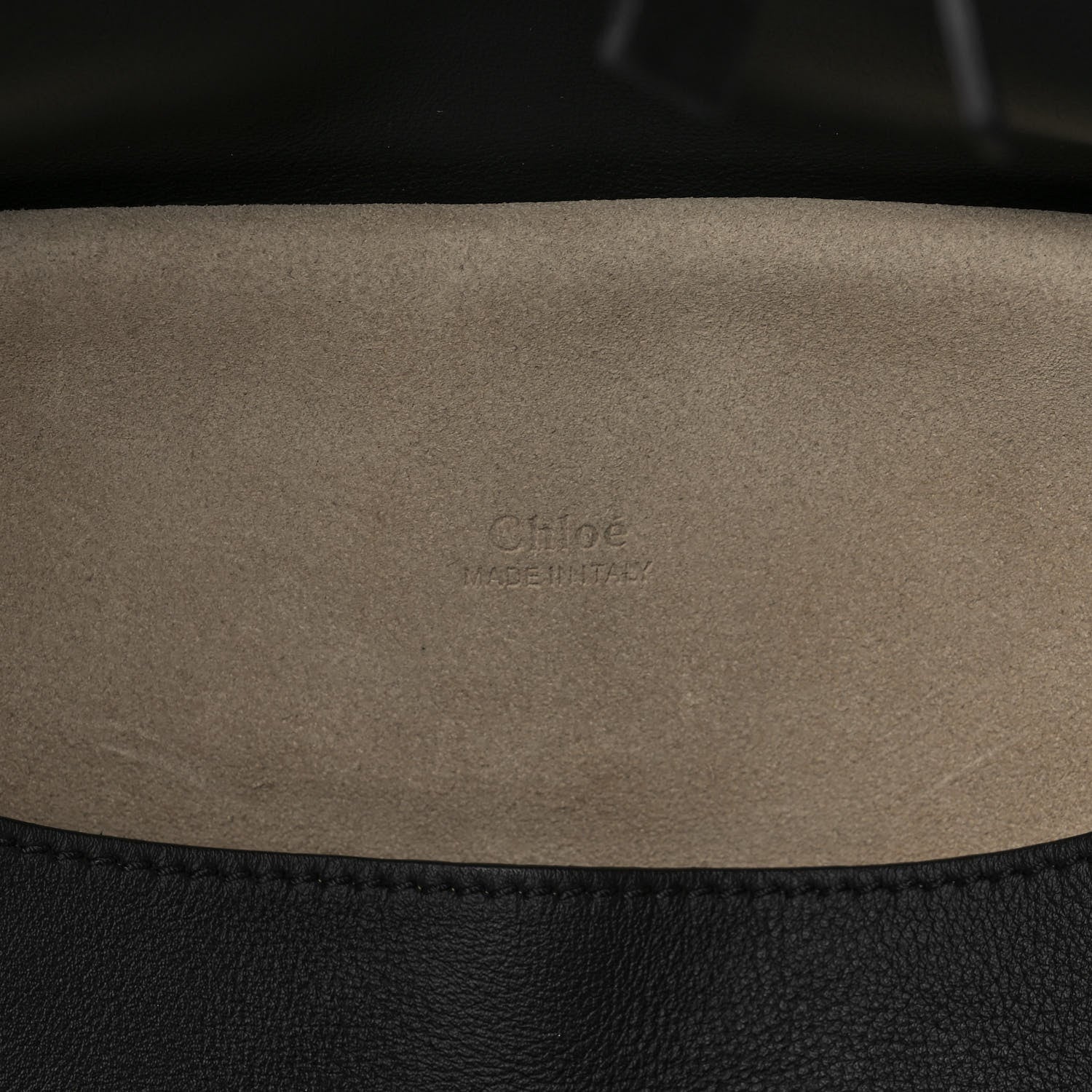 Chloe Suede Smooth Calfskin Medium Kurtis Shoulder Bag Black 6 of 12