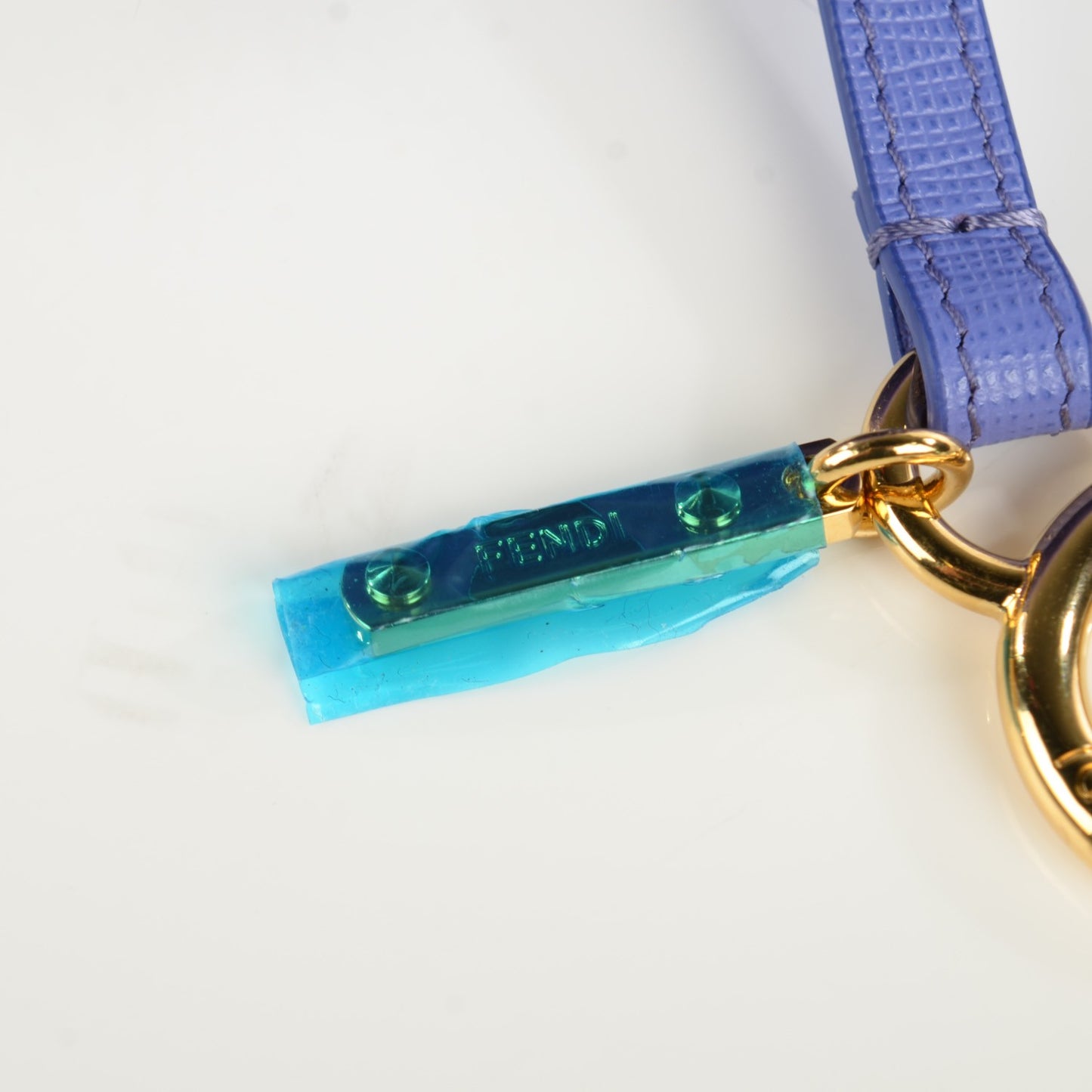 Fox Fur Vitello Elite Pom Pom Bag Charm Viola Cassis