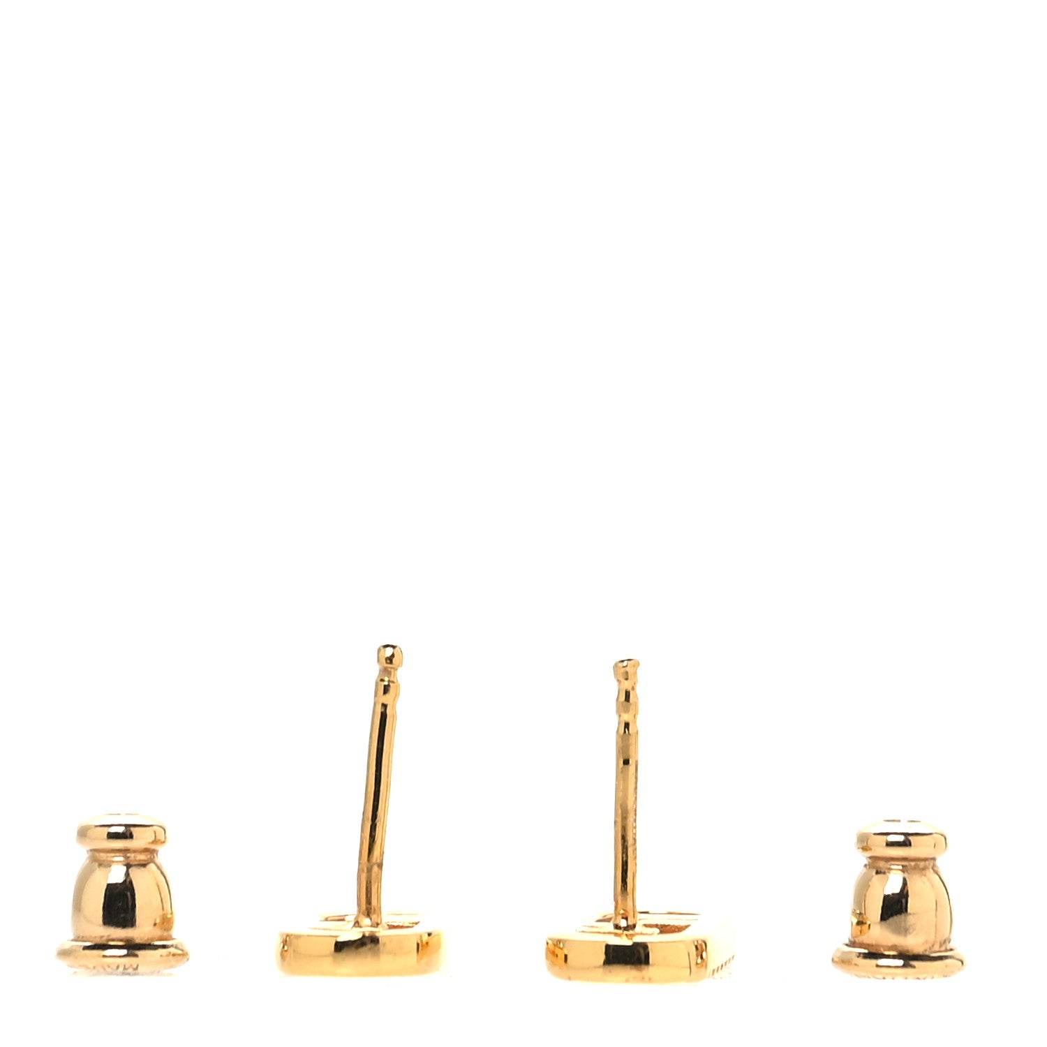 Fendi Metal Crystal FF O'Lock Earrings Gold 3 of 7