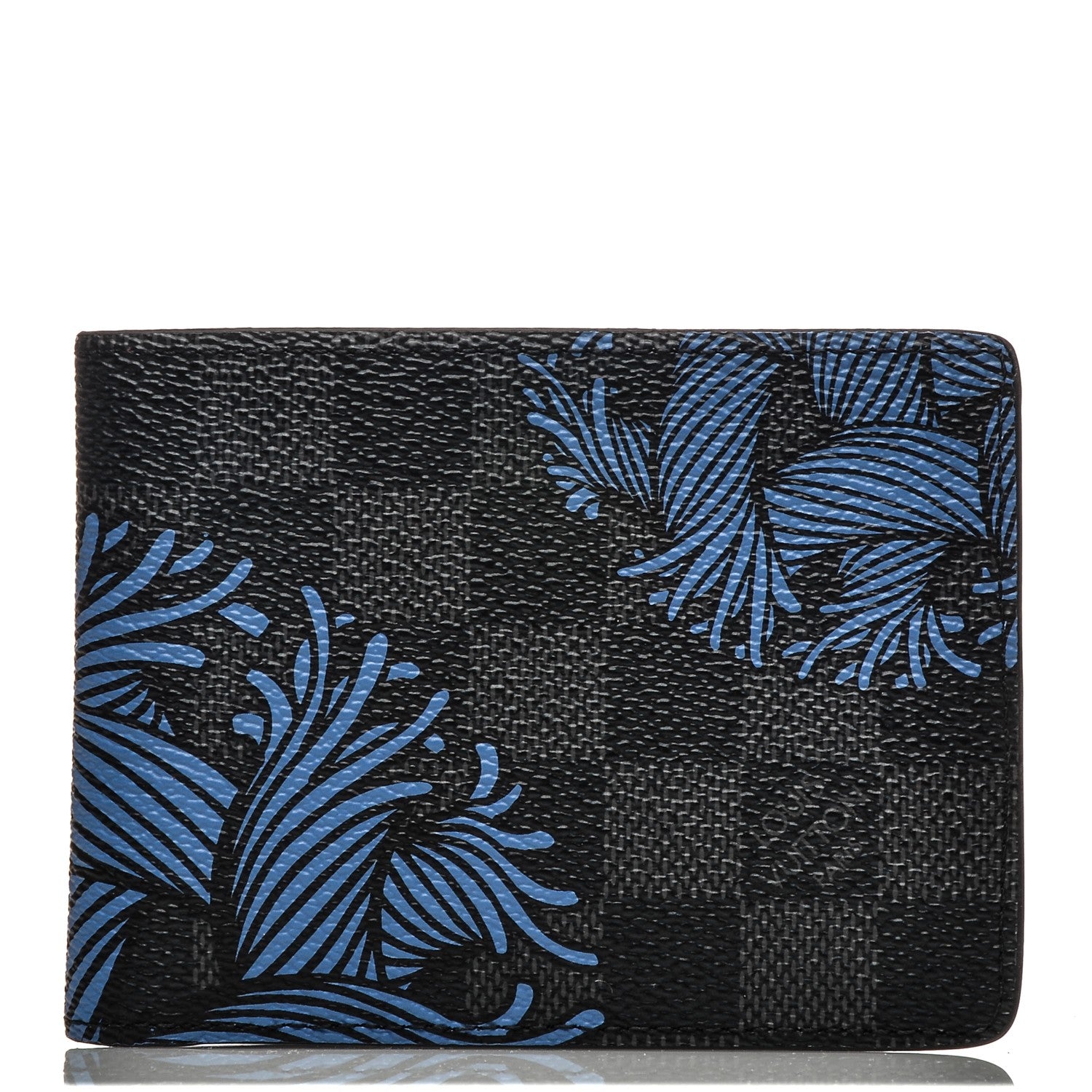 Louis Vuitton Damier Graphite Rope Slender Wallet Blue 1 of 6