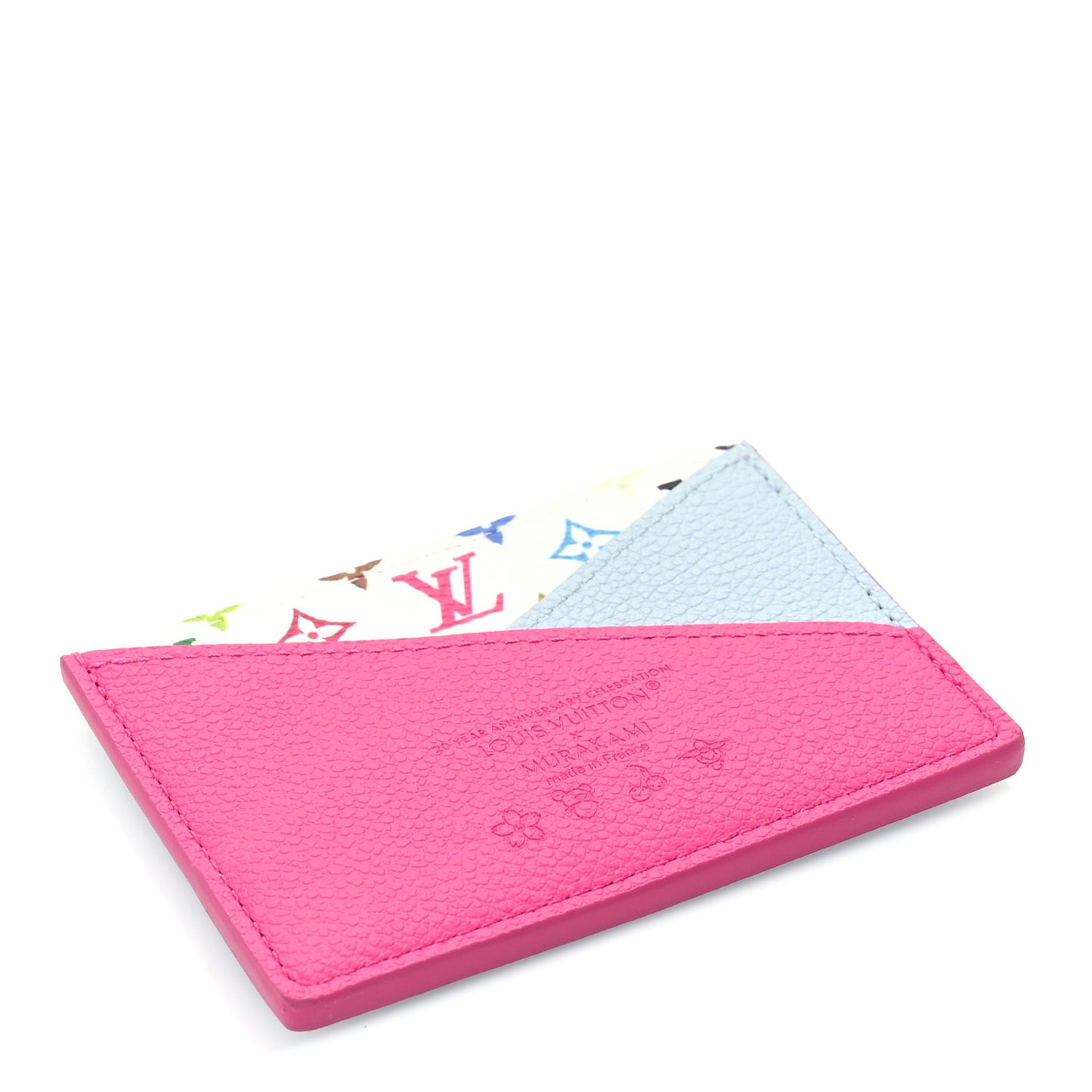 LV X TM Monogram Multicolor Criss-Cross Card Holder Kawaii Pink