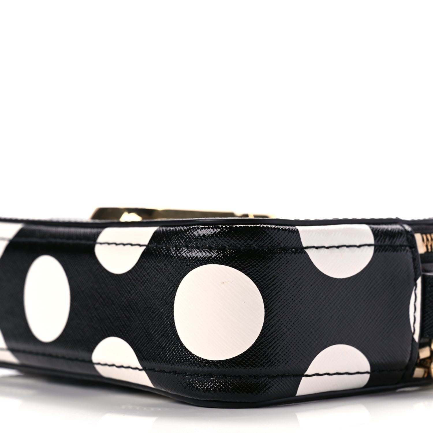 Marc Jacobs Saffiano The Dot Snapshot Camera Bag Black White 8 of 8