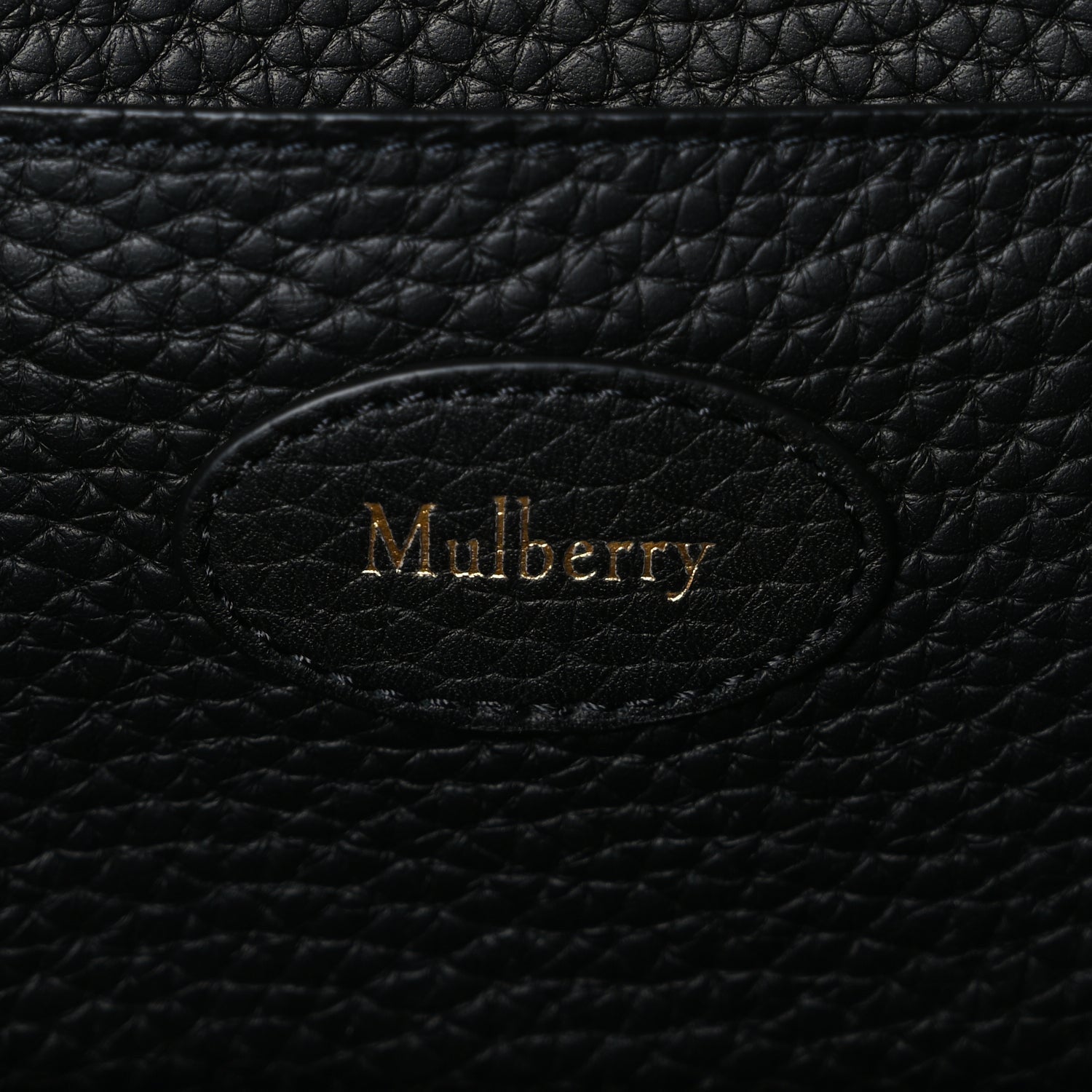 Mulberry Heavy Grain Mini Soft Bayswater  Black 5 of 8