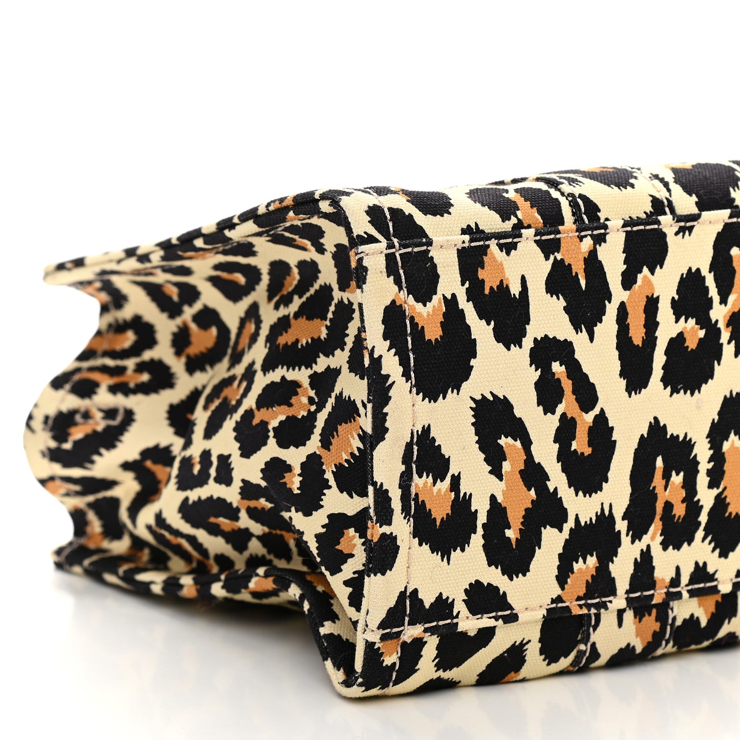 Cotton Canvas Leopard Print Medium The Traveler Tote Bag