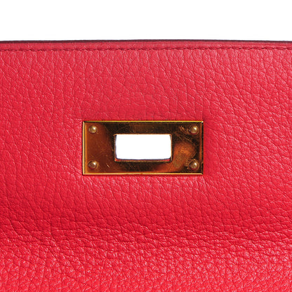 Hermes Taurillon Clemence Kelly Retourne 35 Bougainvillea 14 of 26