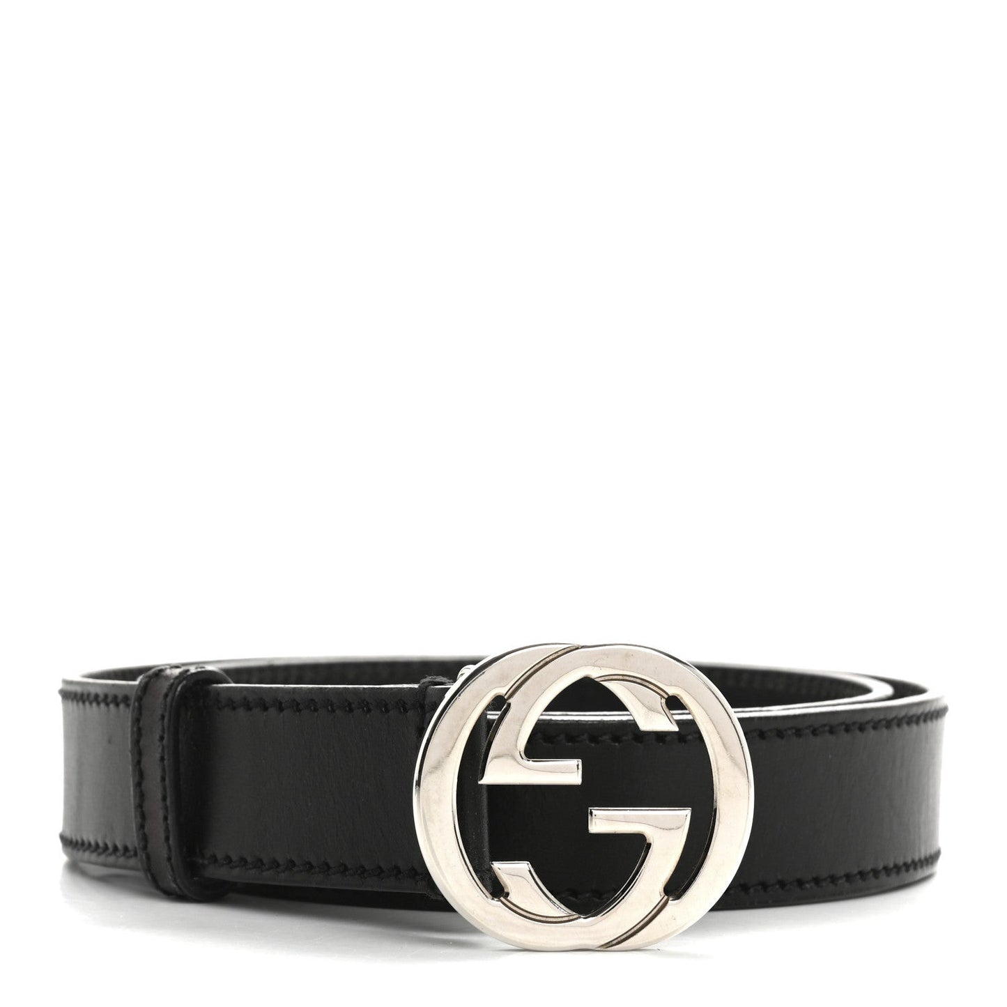 Calfskin InterLocking G Belt 85 34 Black