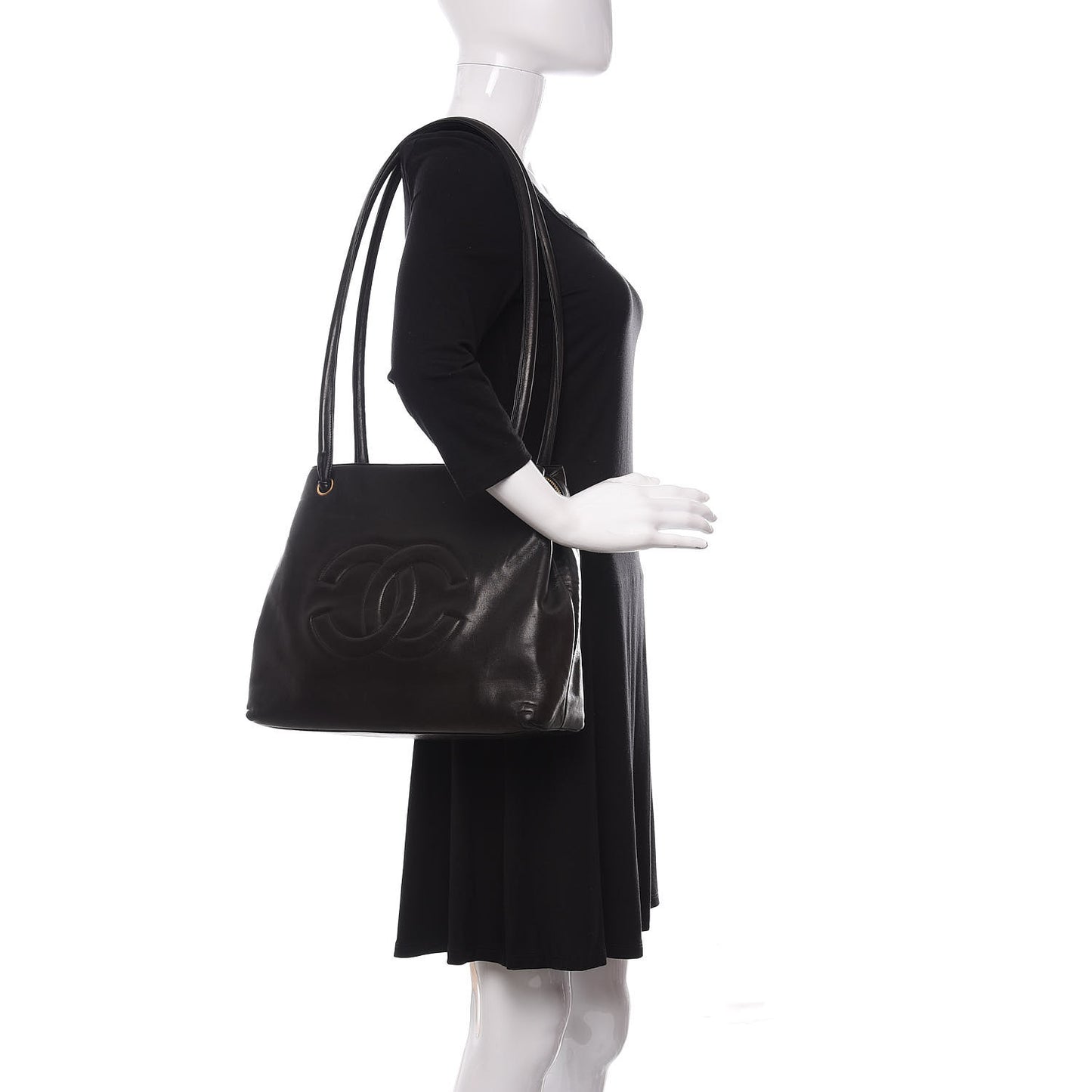 Lambskin CC Tote Black