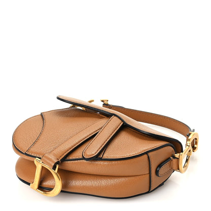 Christian Dior Goatskin Micro Saddle Bag  Camello 8 of 8