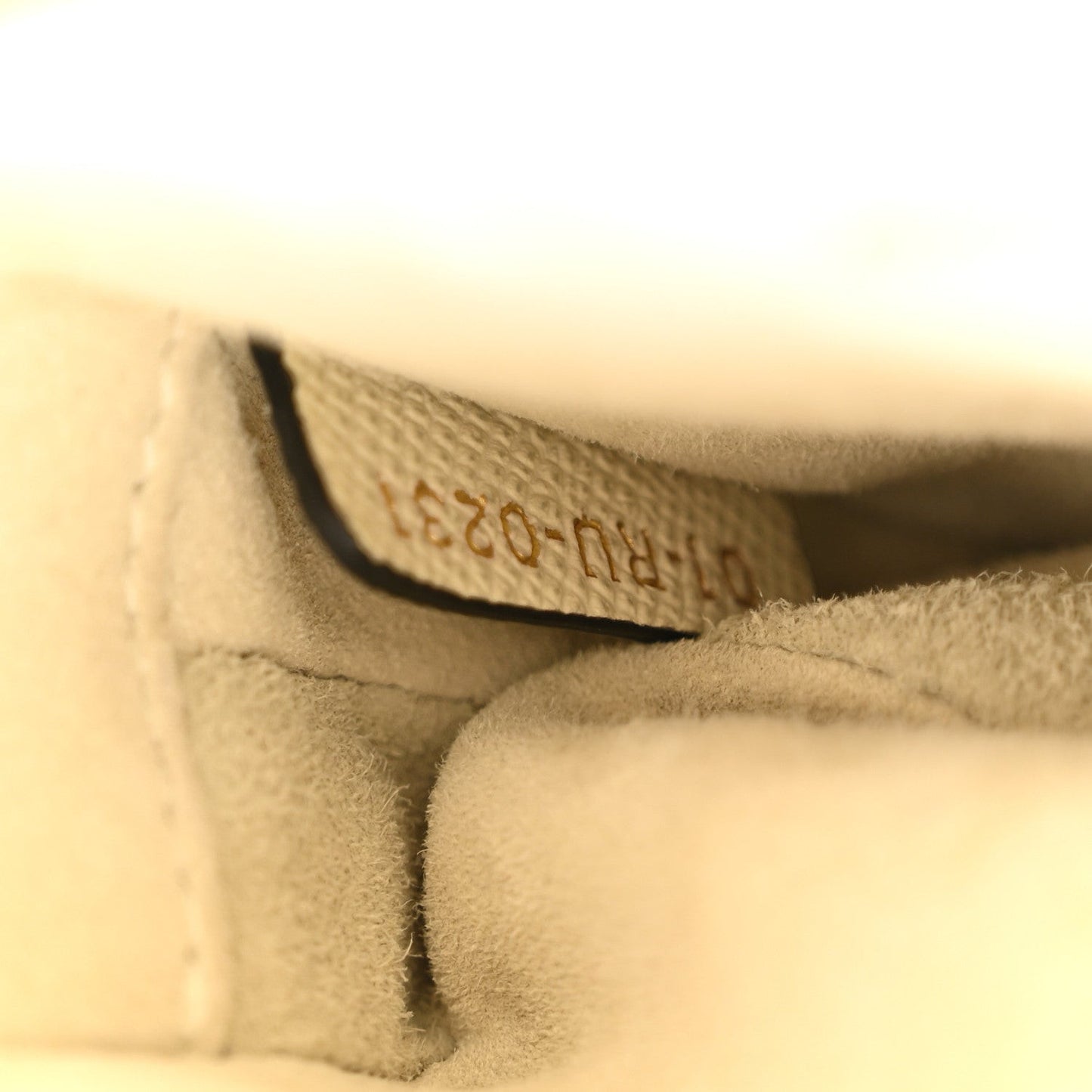 Grained Calfskin Mini Saddle Bag Ivory