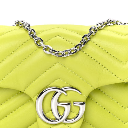Gucci Lambskin Matelasse Mini GG Marmont Shoulder Bag Firefly 6 of 7