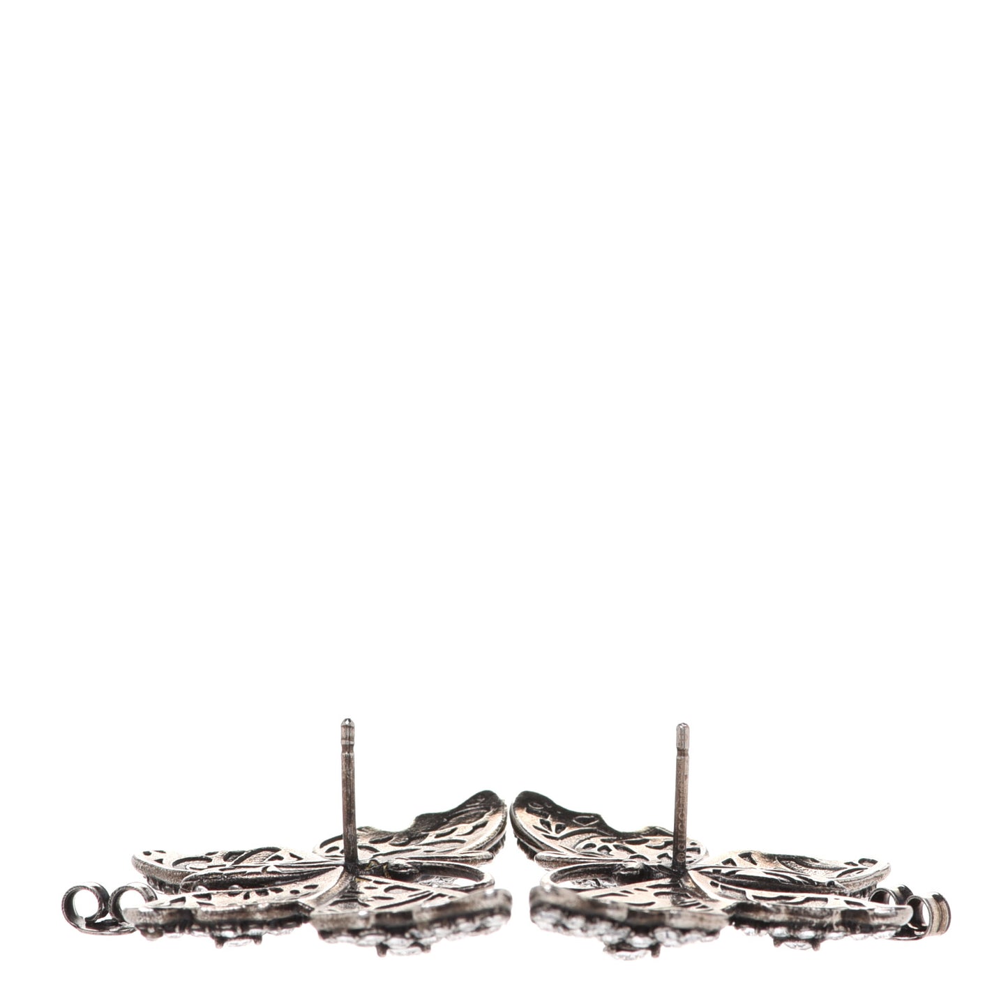 Crystal Butterfly Stud Earrings