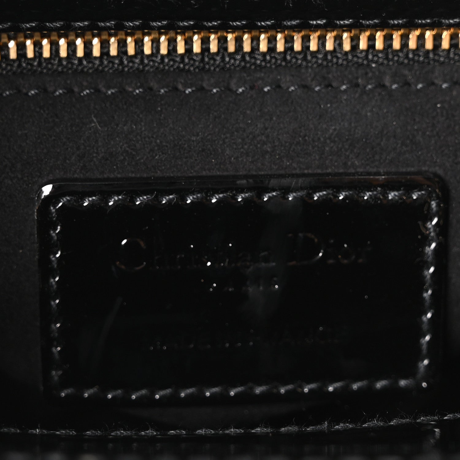 Christian Dior Patent Cannage Mini Lady Dior Black 6 of 11