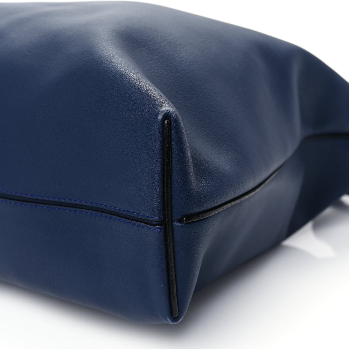 Calfskin Small Flamenco Knot Hobo Navy