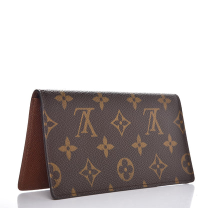 Louis Vuitton Monogram Simple Checkbook Holder Wallet 3 of 9