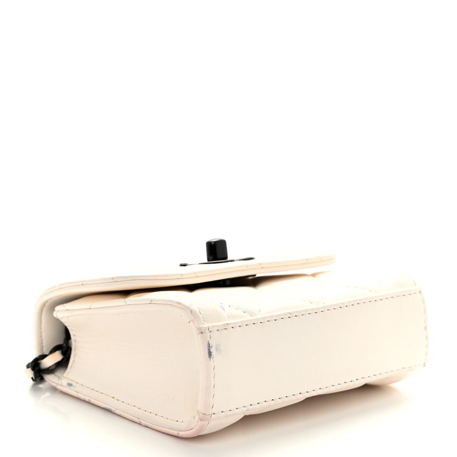 Chanel Lambskin Quilted Mini Trendy CC Clutch With Chain White 4 of 12