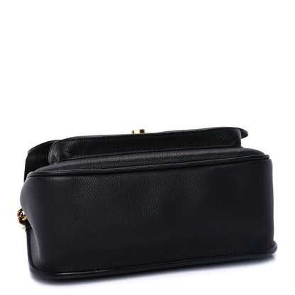 Louis Vuitton Grained Calfskin Lockme Chain Bag PM Black 4 of 9