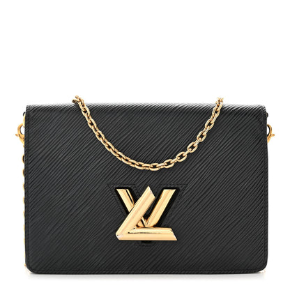 Louis Vuitton Epi Twist Belt Chain Wallet Black 1 of 11