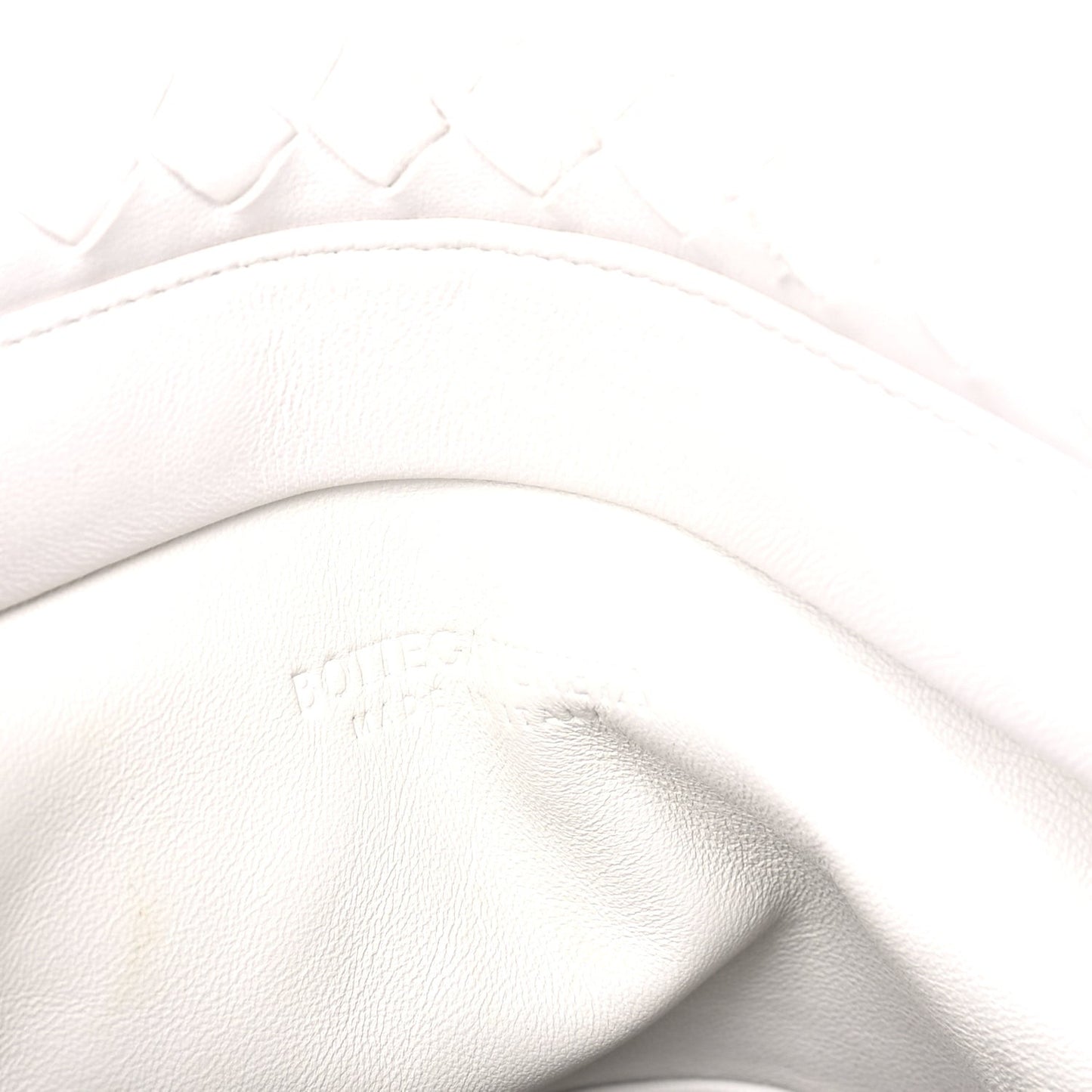 Nappa Intrecciato The Fold Crossbody  White