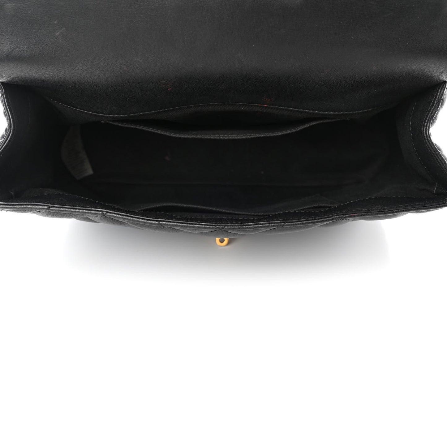 Nappa Quilted Icon Shoulder Bag Black