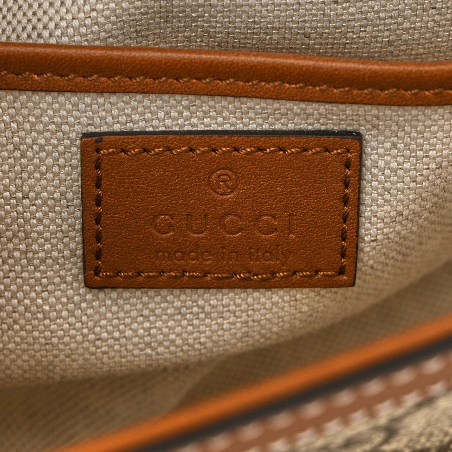 Gucci GG Supreme Monogram Horsebit 1955 Soft Small Shoulder Bag Beige Brown 6 of 7