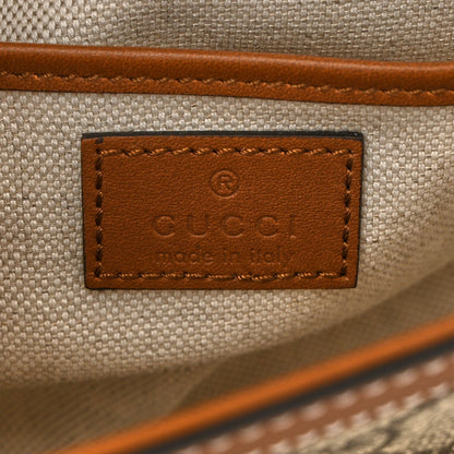 Gucci GG Supreme Monogram Horsebit 1955 Soft Small Shoulder Bag Beige Brown 6 of 7
