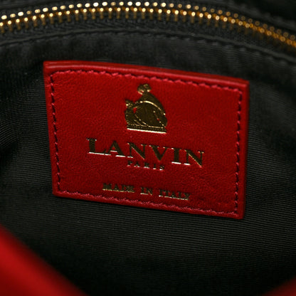 Lanvin Lambskin Quilted Medium Sugar Flap Shoulder Bag Red 7 of 11