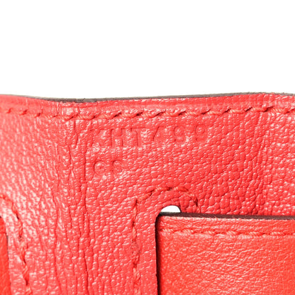Hermes Evercolor Kelly Retourne 28  Rouge Tomate 6 of 9