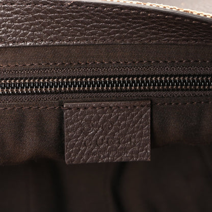 Gucci Monogram Large Flap Messenger Bag  Beige Dark Brown 5 of 8
